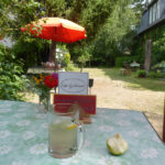 Holunderblütenbrause im Cafe 'Goldrand' in Lunow