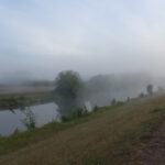 Die Hohensaaten-Friedrichsthaler Wasserstraße im Morgennebel