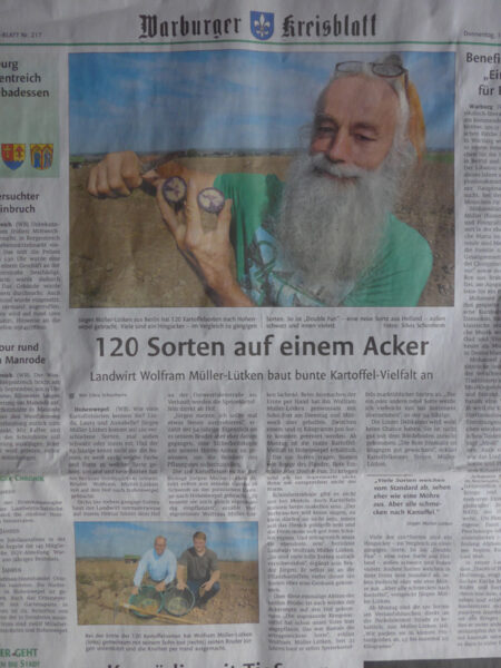 Mein Bild in der Zeitung Westfalen-Blatt