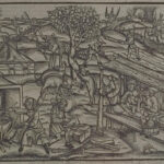 Holzschnitt mit Darstellung landwirtschaftlicher Tätigkeiten von 1502