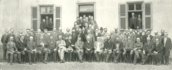 Gruppenfoto Wanderversammlung der Gesellschaft zur Förderung der deutschen Pflanzenzucht 1912 in Gießen